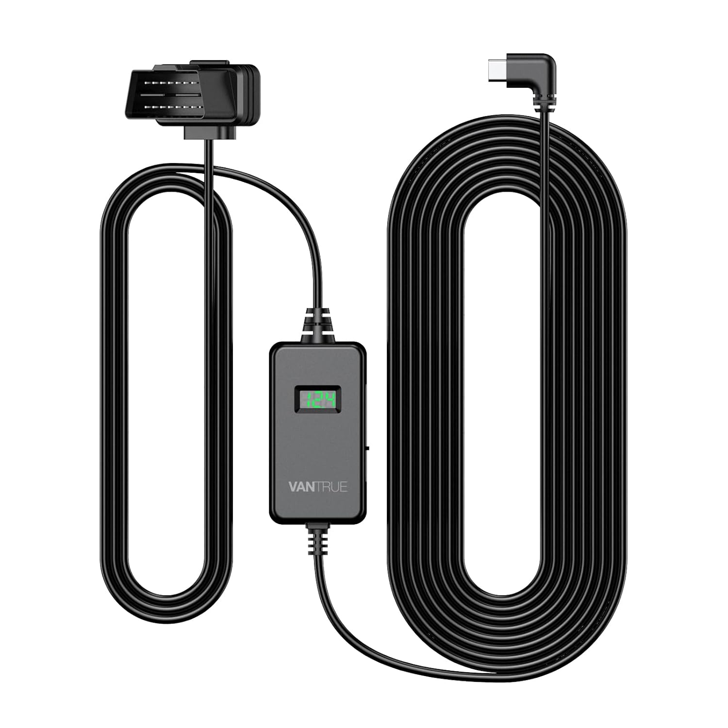 Vantrue OBD Hardwiring Cable for USB-C Dashcams with LCD Screen (See listing).