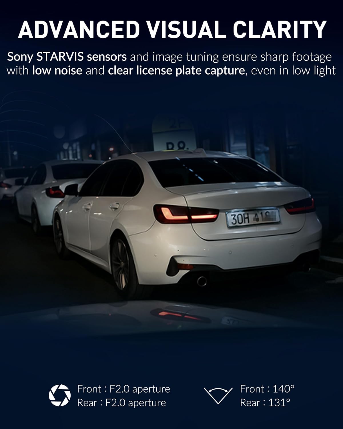 BlackVue dash cam with WiFi connectivity for seamless video streaming and reliable vehicle surveillance
