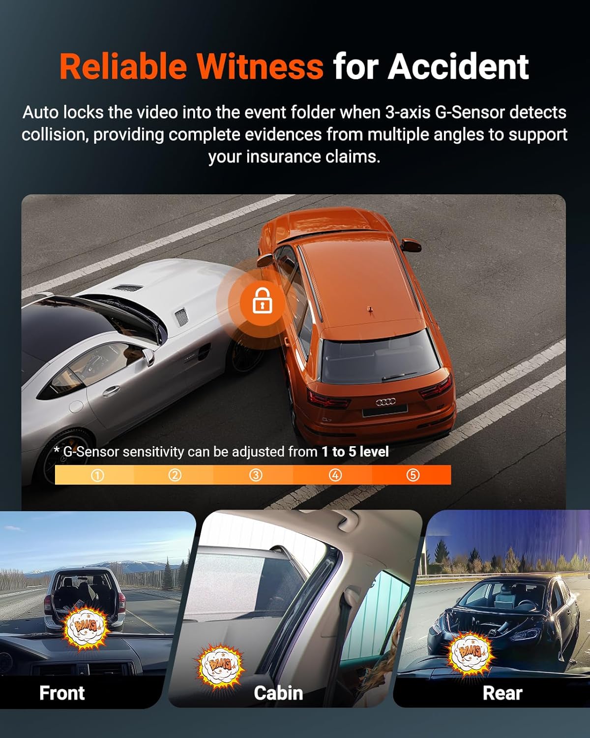 Vantrue Dash Cam providing high-quality footage for vehicle security and safety monitoring