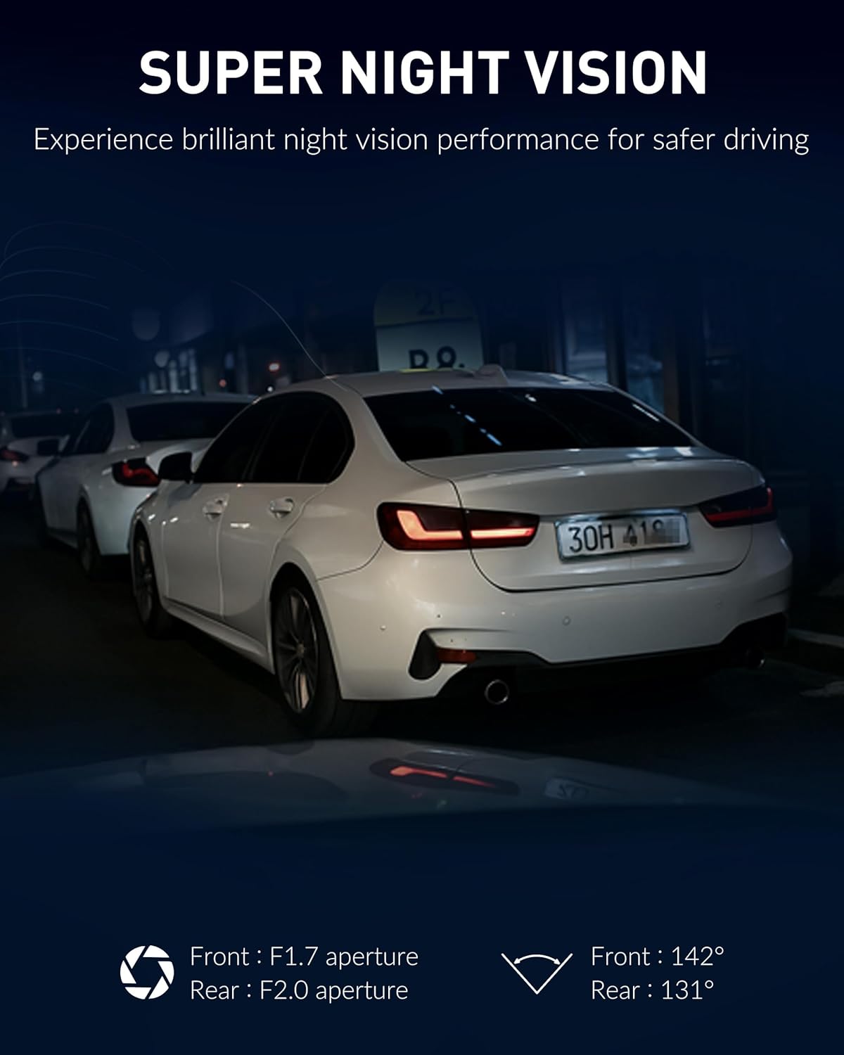 BlackVue dash cam capturing high-quality video for enhanced vehicle security and safety monitoring