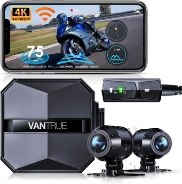 Vantrue F1 Motorcycle 4K Dashcam (4K + 1080P) GPS | WiFi | Parking Mode