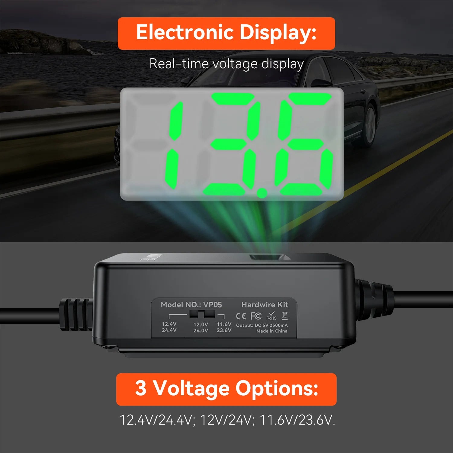 Vantrue dash cam with expert hardwiring installation for continuous power supply and reliable performance