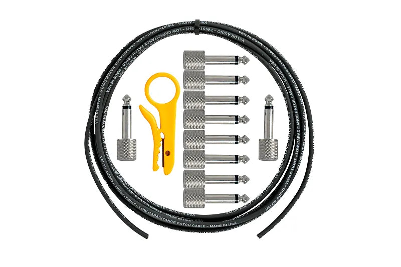 Valor Audio MICRO-SHORT™ Straight Plug Soldered Pedalboard Kit.