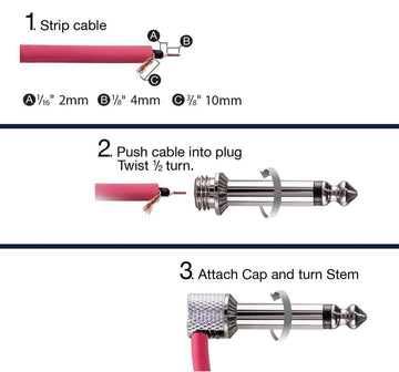 LAVA Cable BLUE Tightrope Solder-Free Pedal Board Kit (10 Right angle plugs and 10 ft of cable)