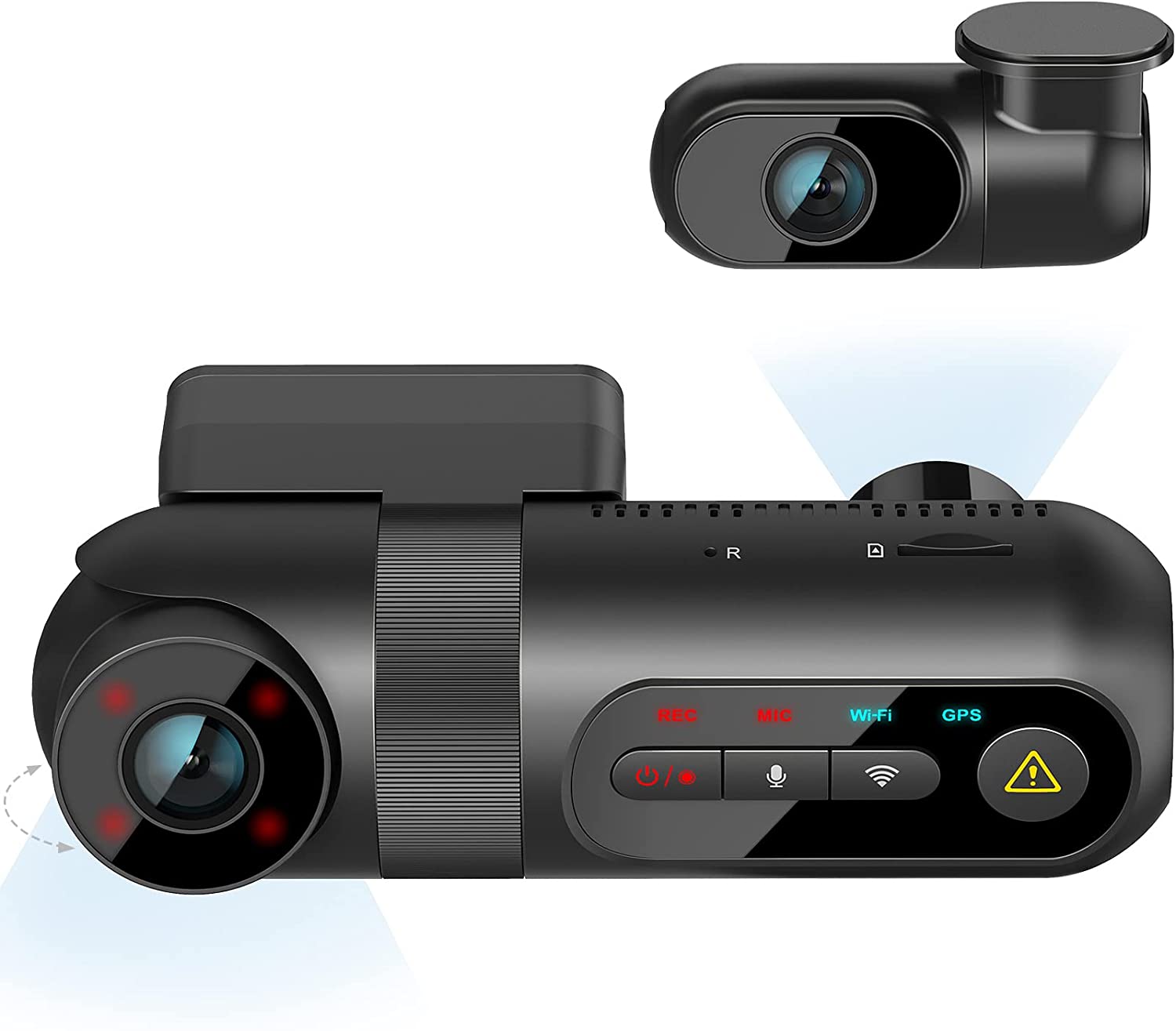 Shop Vantrue Element 3 (E3) Compact 3CH Triple-Lens Dash Cam