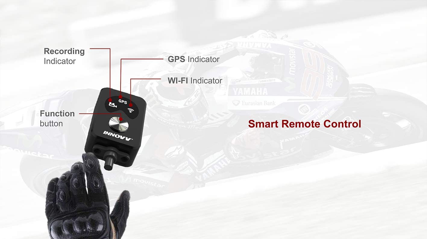 INNOVV K5 Dual Channel Motocam 4K Ultra HD, WiFi, GPS, Parking Mode (256GB).