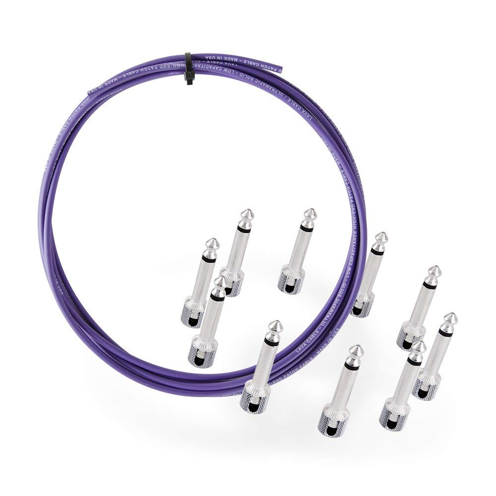 Lava Cable Tightrope Solder-Free High End Cable Kit w/ 10 Right Angle TeCu Plugs.