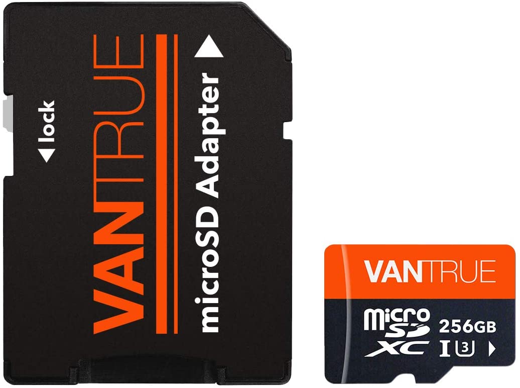 Vantrue MicroSDXC UHS-I U3 V30 Class 10 4K UHD SD Card.