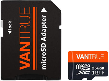 Vantrue MicroSDXC UHS-I U3 V30 Class 10 4K UHD SD Card.