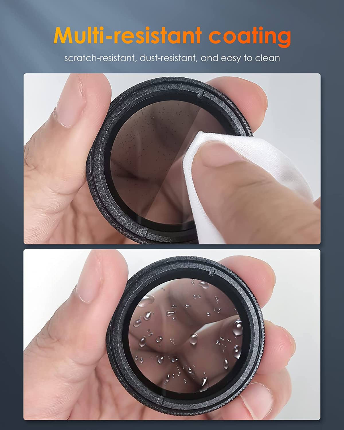 Vantrue 40mm Ultra-Slim CPL Circular Polarizer Filter for Vantrue E1, E2, E3, E1 Lite Dash Cam, Reduce Glare and Reflection, Enhance Contrast.