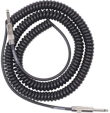 Lava Cable Retro Coil 20 Foot Instrument Cable Straight/Straight Black (LCRCB).