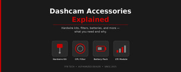 Dashcam Accessories Explained: What You Actually Need (and Why)
