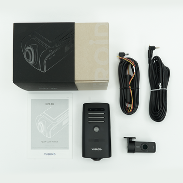 Vueroid D21 4K 2CH Dashcam Wifi GPS ADAS (64GB, 128GB, 256GB) - Items