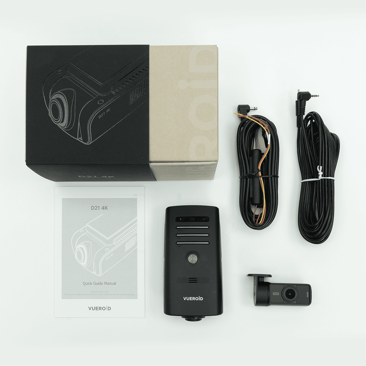 Vueroid D21 4K 2CH Dashcam.