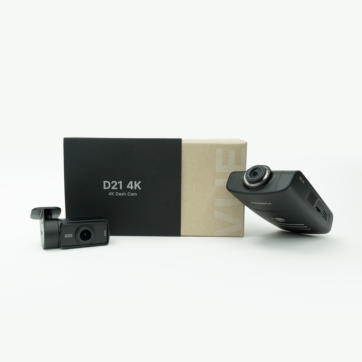 Vueroid D21 4K 2CH Dashcam Wifi GPS ADAS (64GB, 128GB, 256GB) - Items