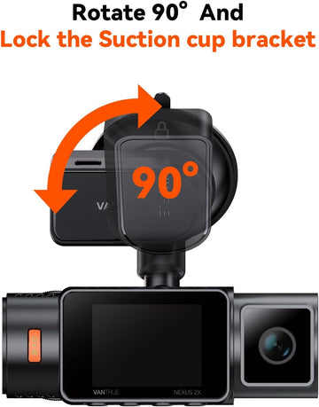 VANTRUE N2X, N4 Pro S, N5S, N4S GPS Receiver Type C USB Port Suction Cup Mount