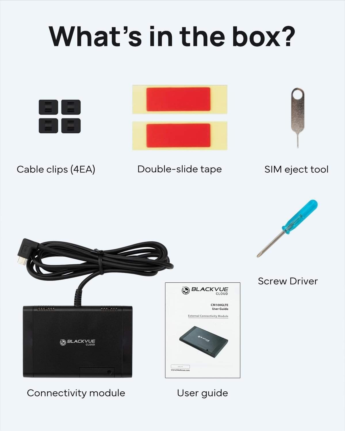 BlackVue CM100GLTE | External 4G LTE Module | BlackVue Cloud Connectivity for DR970X/DR900X/DR770X/DR750X.