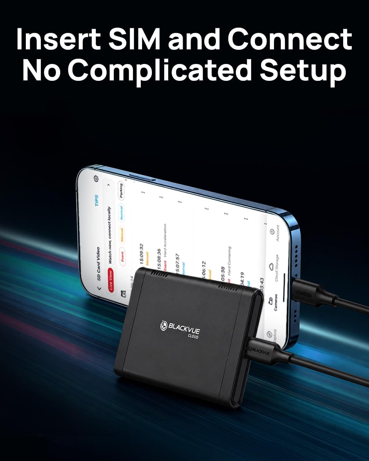 BlackVue CM100GLTE | External 4G LTE Module | BlackVue Cloud Connectivity for DR970X/DR900X/DR770X/DR750X.