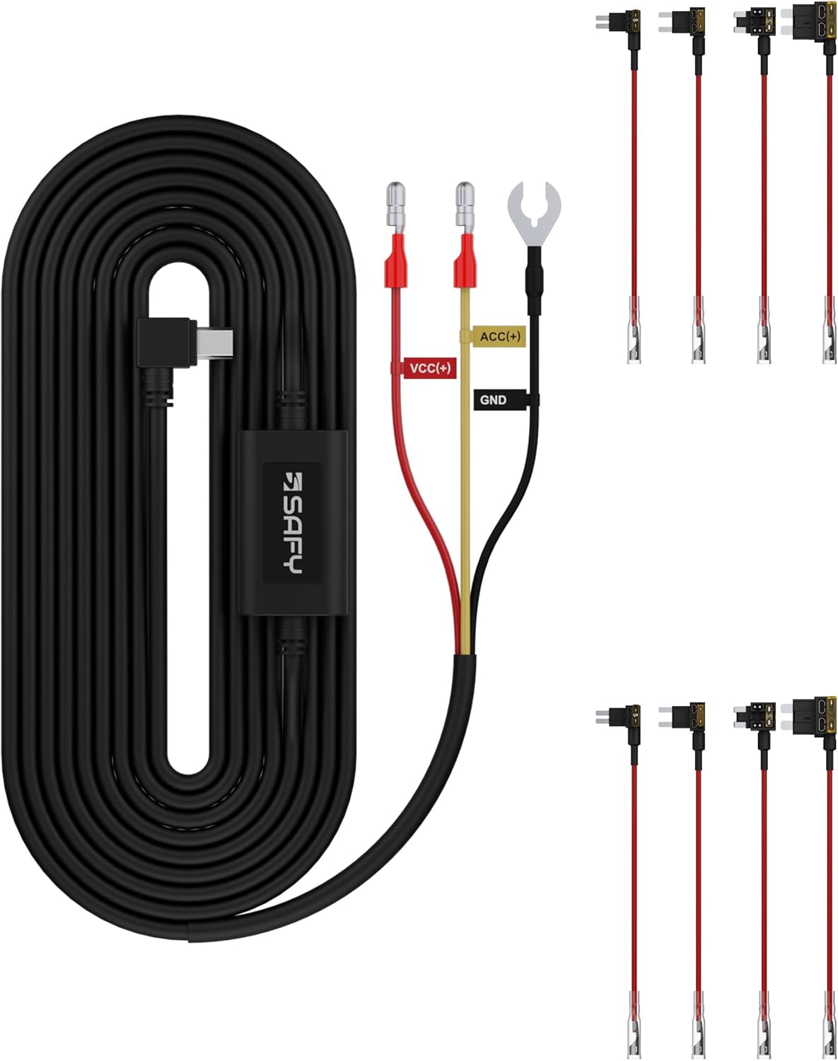Hardwire kit with multi-fuse protection for enhanced electrical safety and reliable performance in automotive applications