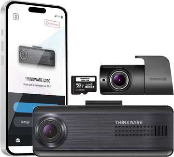 THINKWARE Q200 2CH Dash Cam Front Rear 2K Car Dashboard Camera, WiFi, GPS (32GB)