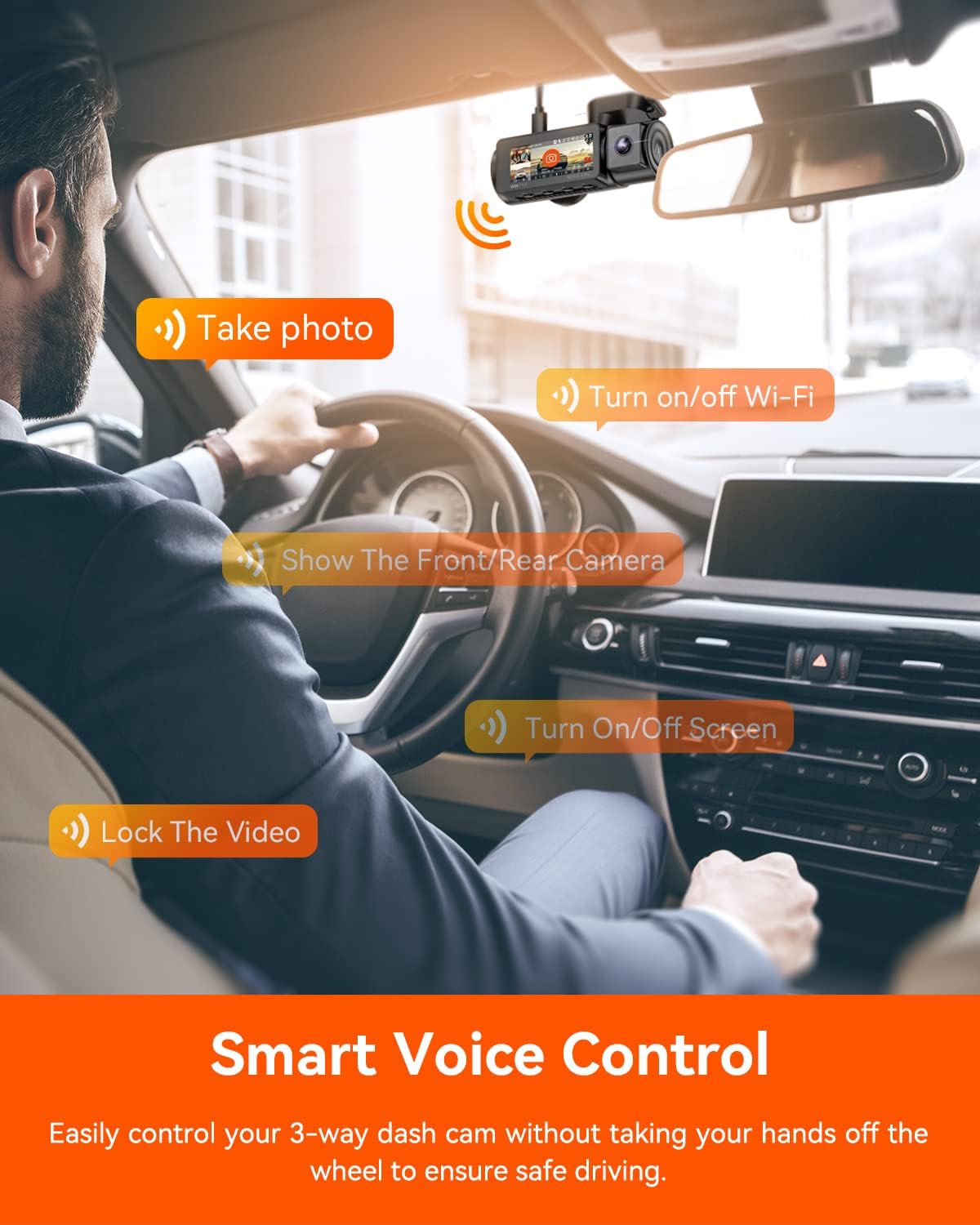 Vantrue Nexus 5 (N5) 4-Channel Voice-Controlled Smart Dash Cam