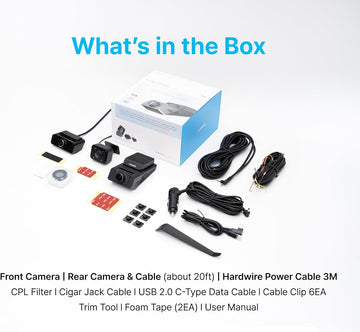 Vueroid S1 Infinite 4K + 2.5K + 2.5K Dashcam Front, Inside, and Rear (3CH)