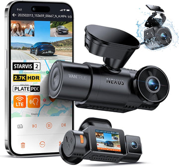 Vantrue N4S 3 Channel Front Inside Rear Dash Cam LTE Support
