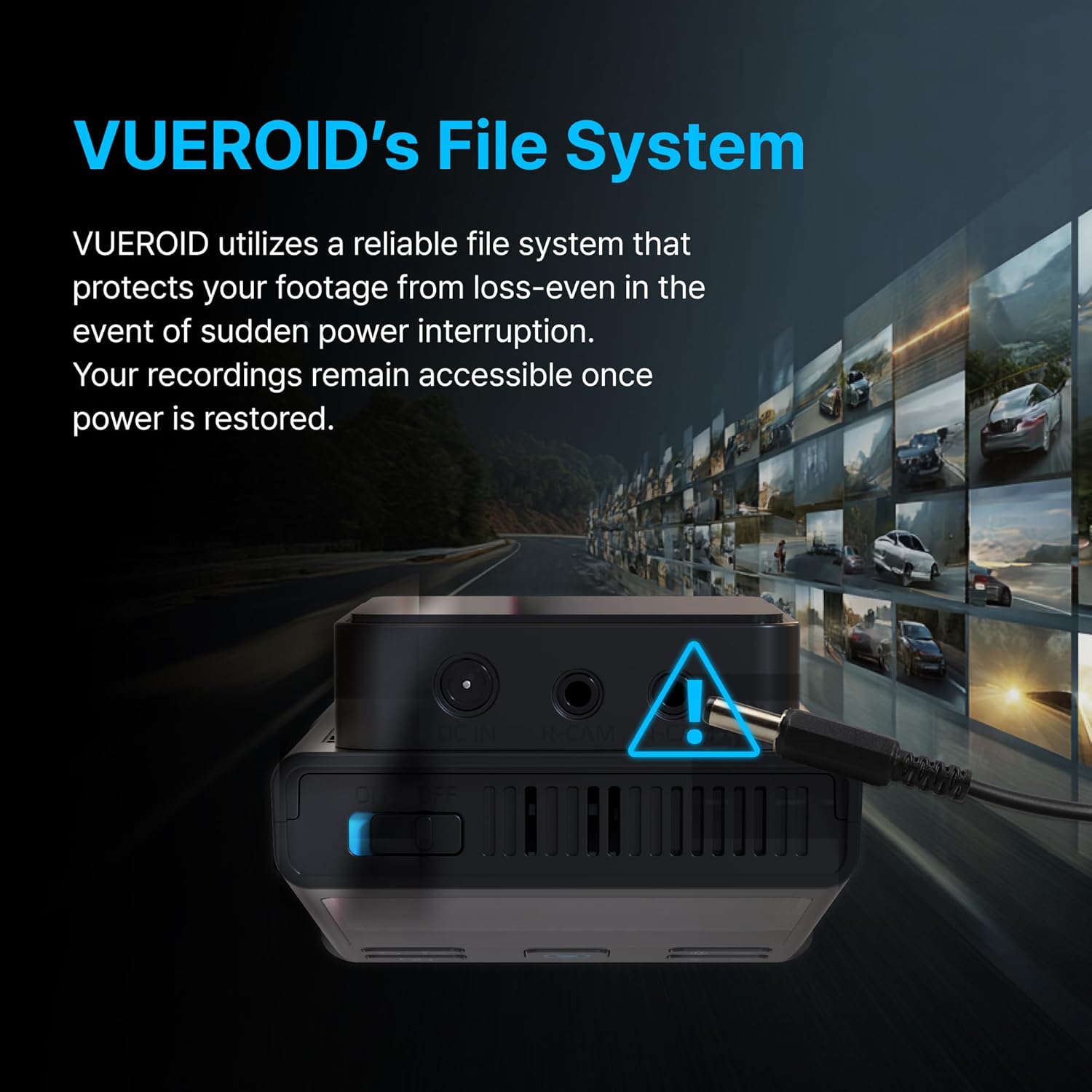 Vueroid S1 Infinite 4K + 2.5K Front and Rear Dashcam WiFi Parking Mode - Items