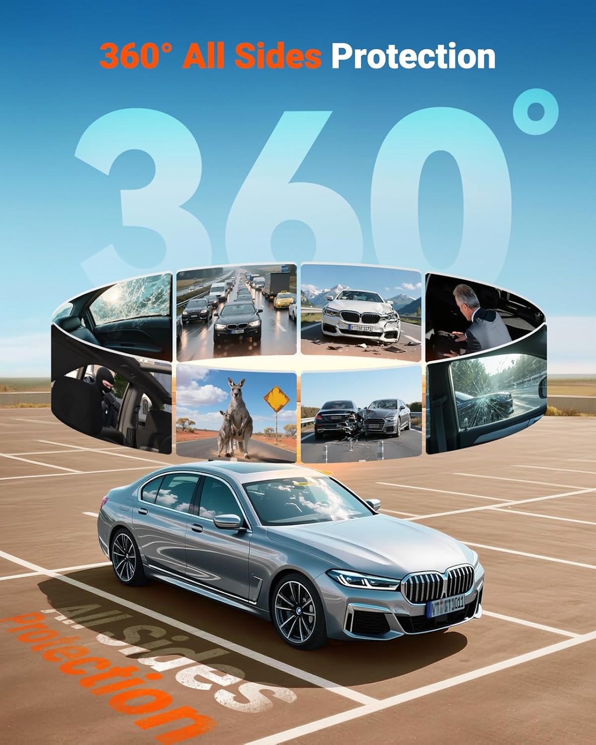 Vantrue Nexus 5 S |N5S| 360 Degree WiFi Dashcam GPS LTE Support 1TB Support - Items