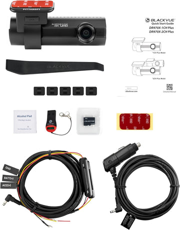 BlackVue DR970X-1CH Plus Single-Channel 4K UHD Cloud Dashcam | Wi-Fi, GPS, Parking Mode | LTE via Optional LTE Module (64GB, 128GB, 256GB, 512GB) - Items