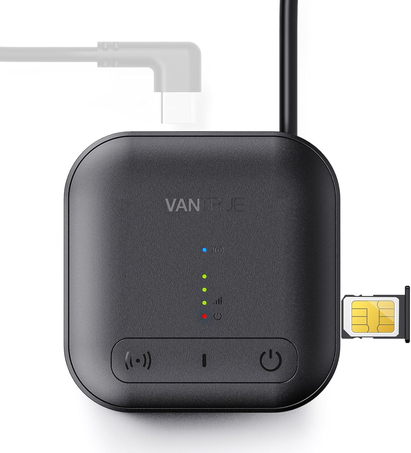 Vantrue LTE Module for compatible Vantrue dashcams w/ Remote Live View (SIM Card Included)