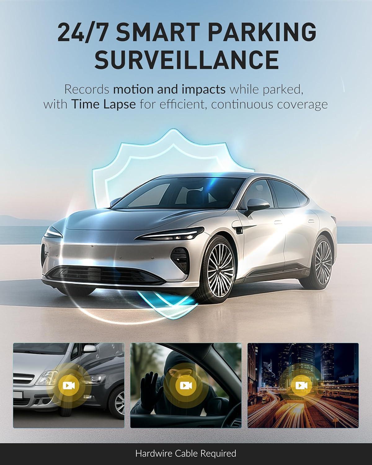 BlackVue DR970X-2CH LTE Plus II mounted on windshield
