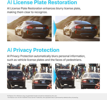 Vueroid S1 Infinite 4K + 2.5K + 2.5K Dashcam Front, Inside, and Rear (3CH) - Items