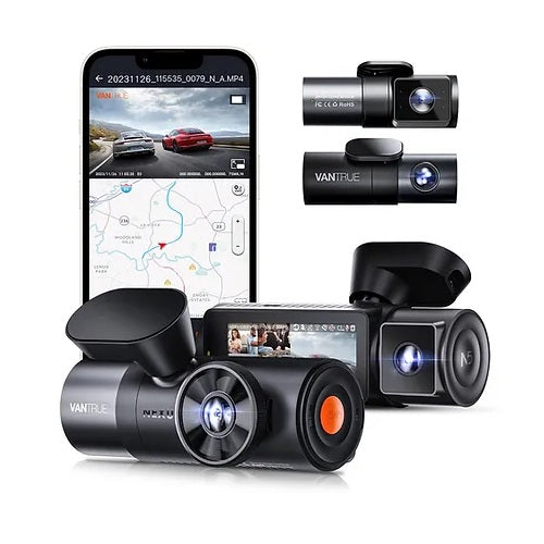 Vantrue N5 4 Channel Dashcam | GPS | WiFi | Voice Control | 1TB Support - Items