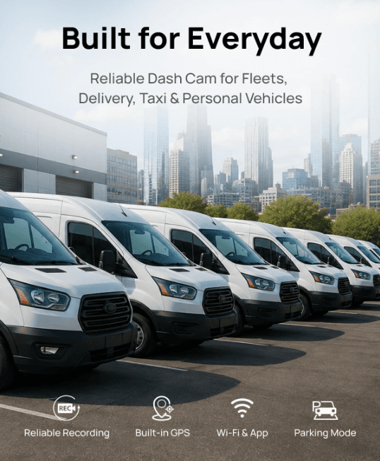 BlackVue SAFY8 built for fleet, delivery, and taxi drivers