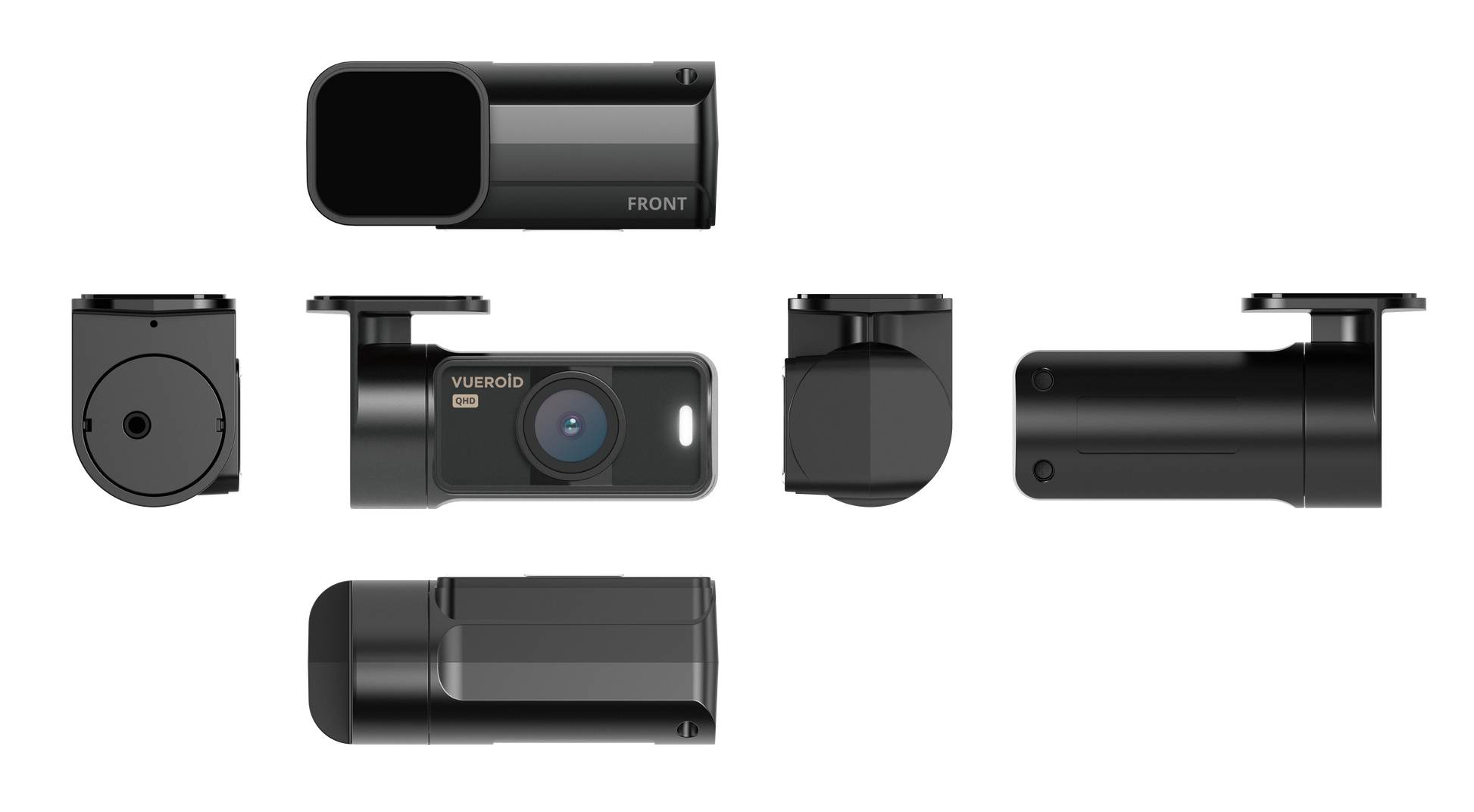 Vueroid D40-Q2 Hidable 2 Channel Dashcam |GPS|Night Vision|Parking Mode (64GB, 128GB, 256GB) - Items