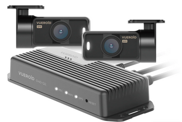 Vueroid D40-Q2 Hidable 2 Channel Dashcam |GPS|Night Vision|Parking Mode (64GB, 128GB, 256GB) - Items