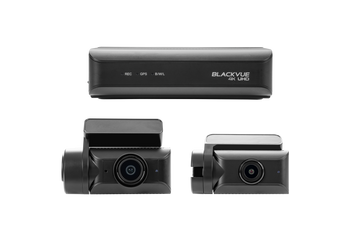 BlackVue DR970X Box-2CH Plus dash cam — front camera, rear camera, and lockable Box recording unit