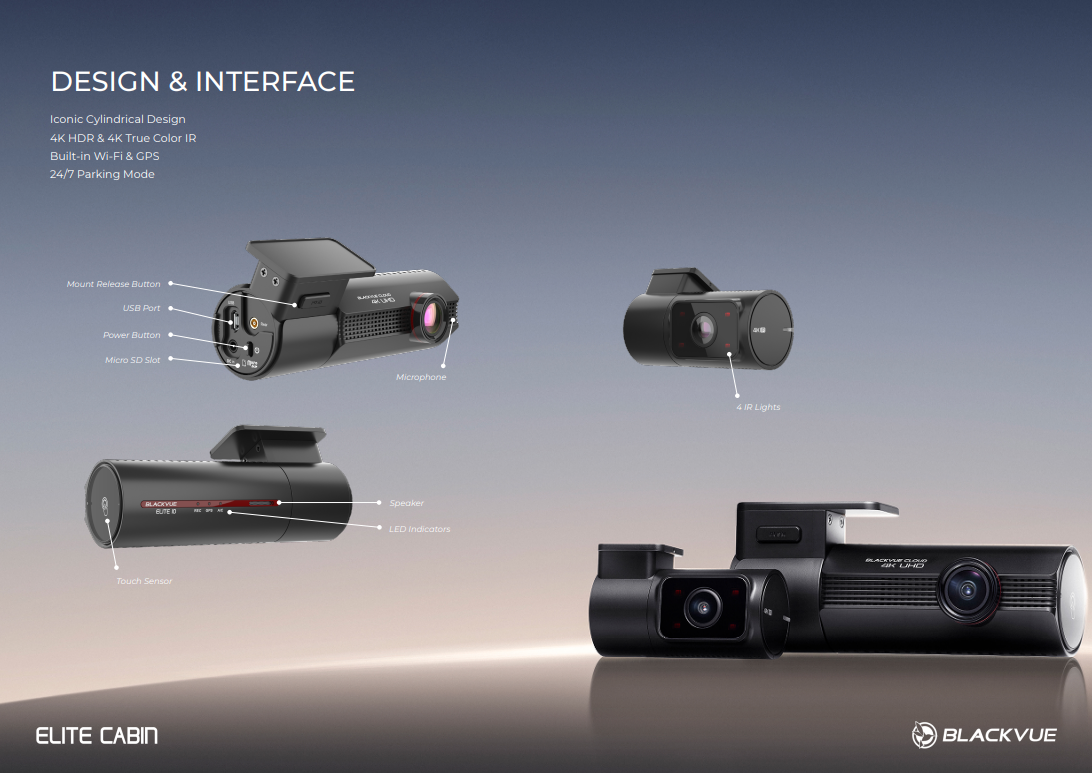 BlackVue Elite 10 Cabin design and interface
