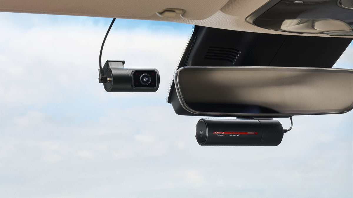 BlackVue Elite 10 Cabin dual-channel interior camera view inside a vehicle