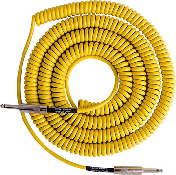 Lava Cable Retro Coil 20 Foot Instrument Cable Straight/Straight Yellow (LCRCY)