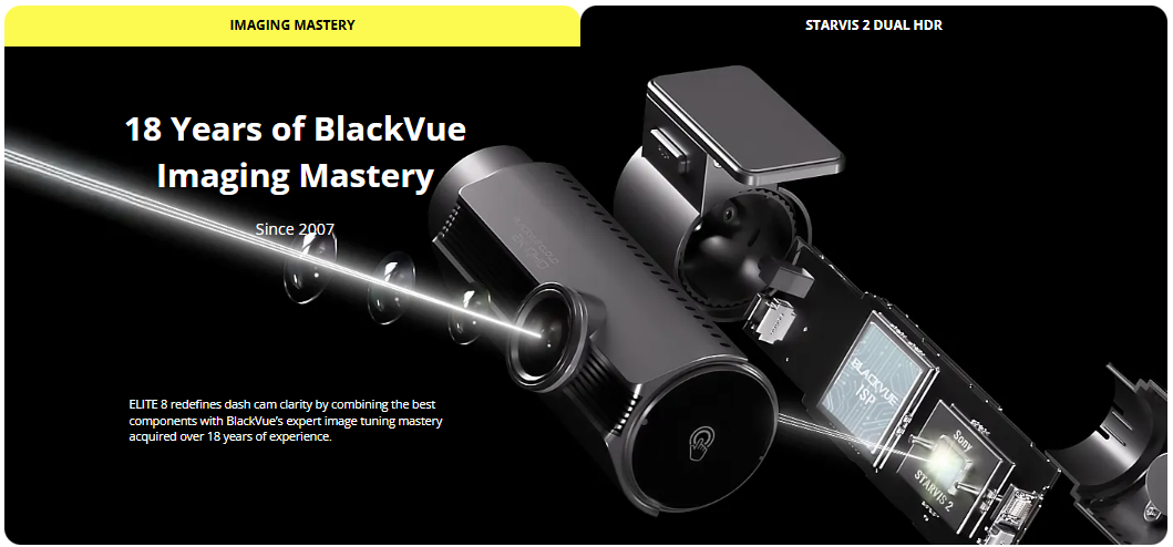 BlackVue dash cam capturing highway footage for enhanced vehicle security and real-time monitoring.