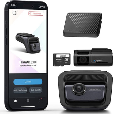 Thinkware U3000 dash cam providing advanced video security and seamless recording for enhanced road safety.
