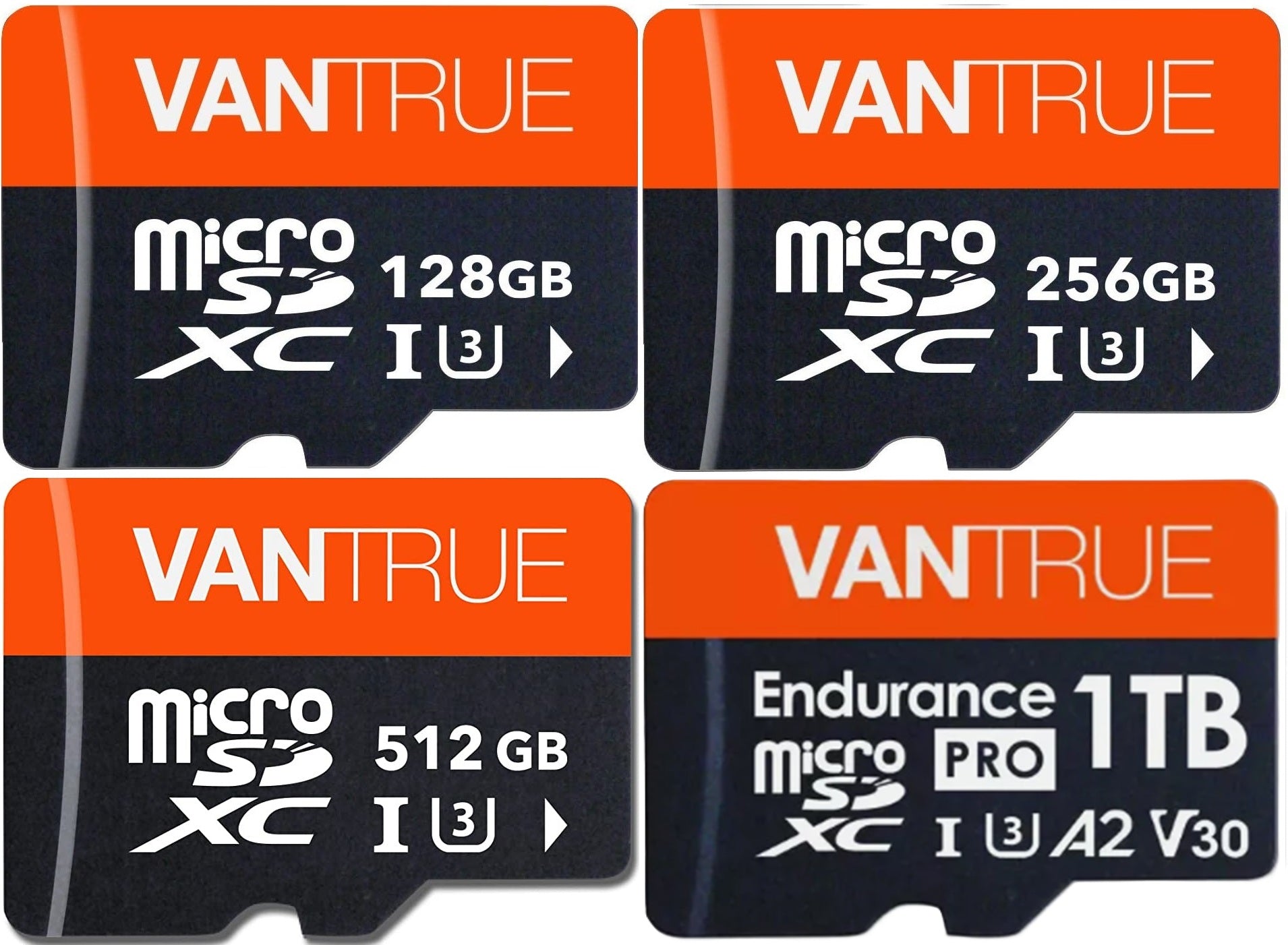 Vantrue MicroSDXC UHS-I U3 V30 Class 10 4K UHD SD Card