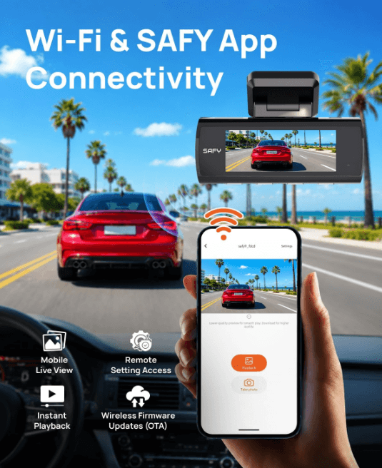 BlackVue SAFY8 WiFi connectivity with the SAFY mobile app