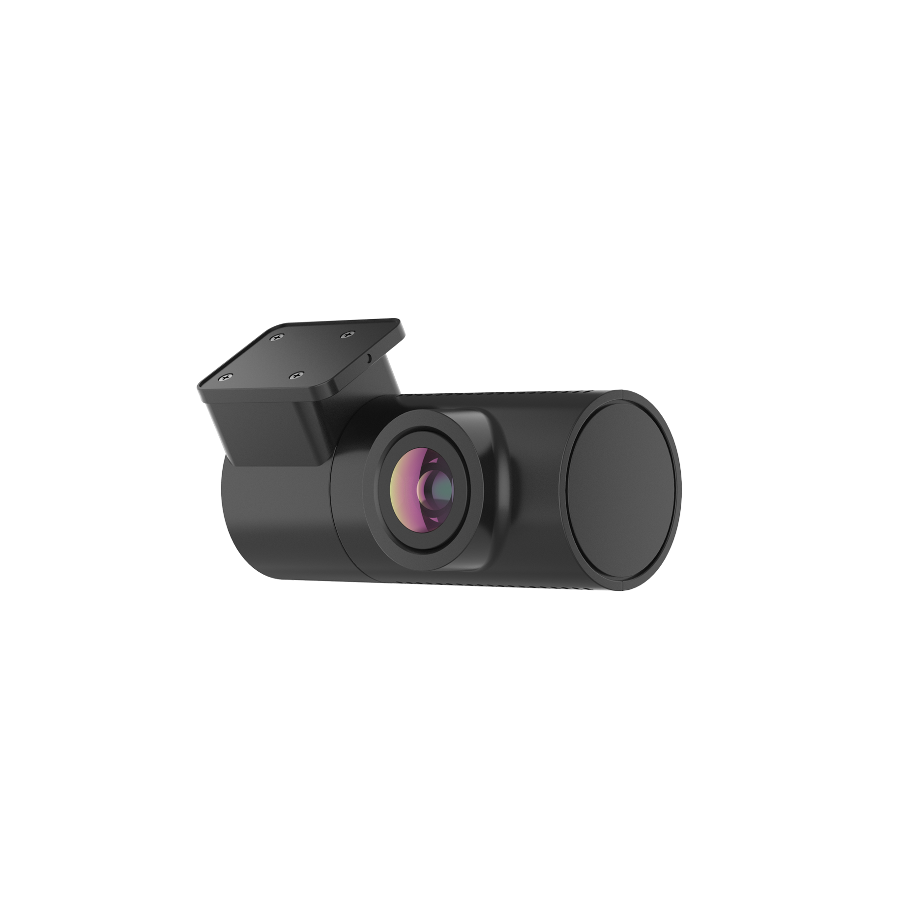 Blackvue dashcam mounted on car windshield providing high-definition video recording for enhanced driving security.