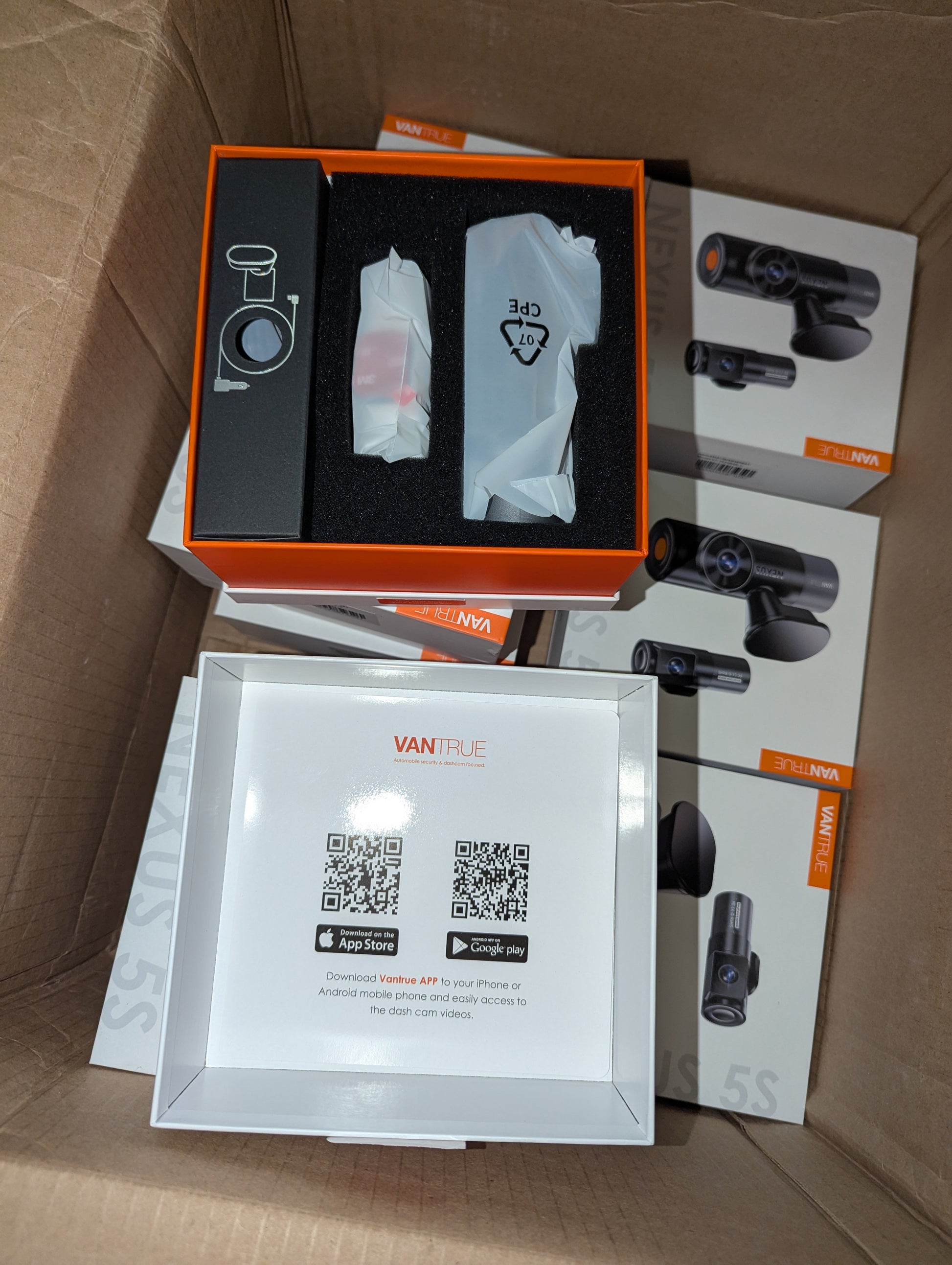 Vantrue Nexus 5S (N5S) 360 Degree WiFi Dashcam GPS LTE Support 1TB Support - Items