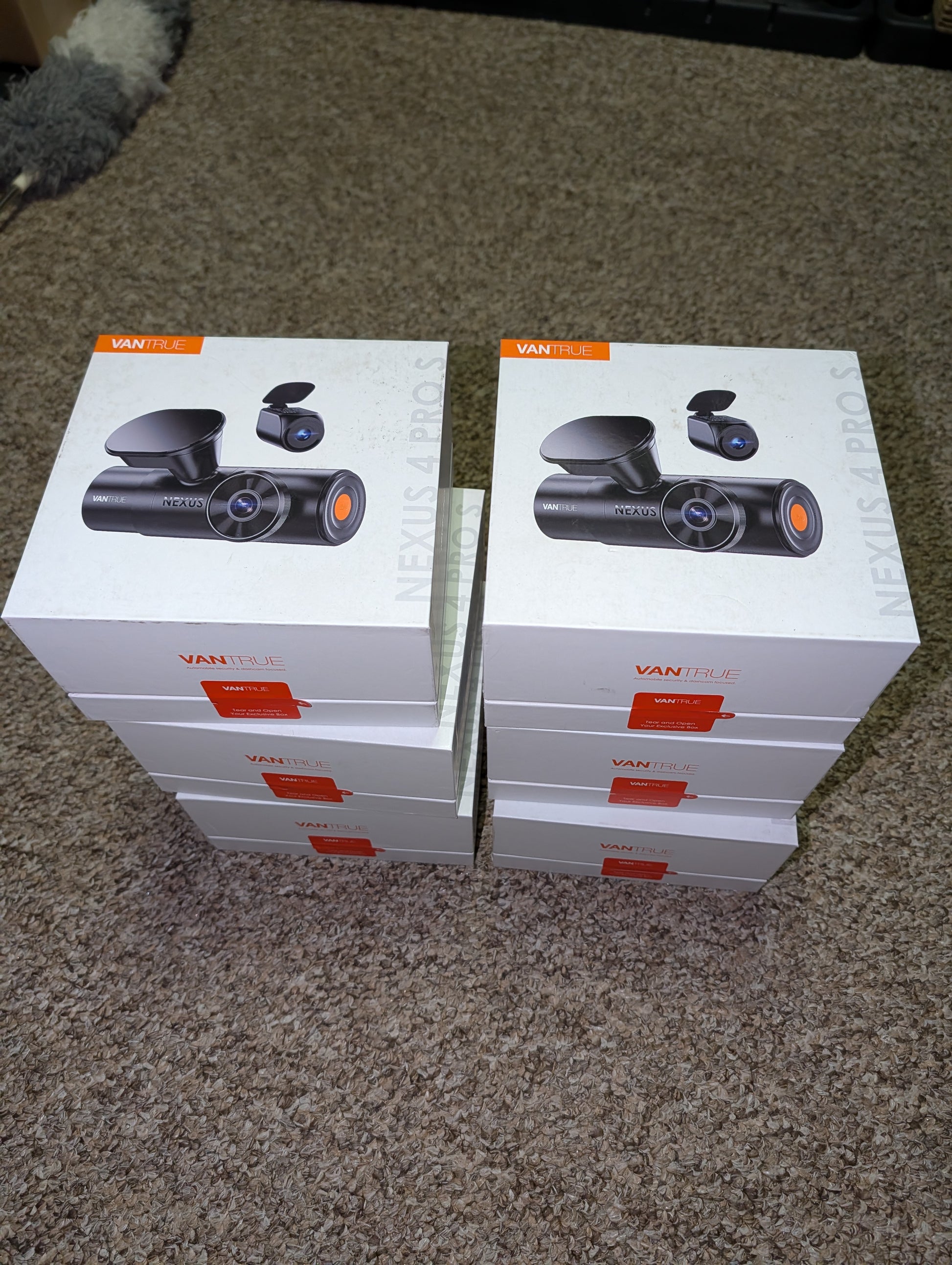 Vantrue N4 Pro S (N4 ProS) 3 Channel Dashcam 4K + 1080P + 2.5K Optional LTE - Items