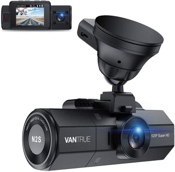 Vantrue N2S 4K Dash Cam | Front and Inside Dash Camera w/ GPS | Infrared NV