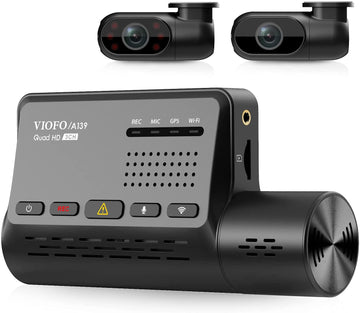 VIOFO A139 3 Channel Dash Cam(Front 2K | Interior 1080P | Rear 1080P) WiFi | GPS